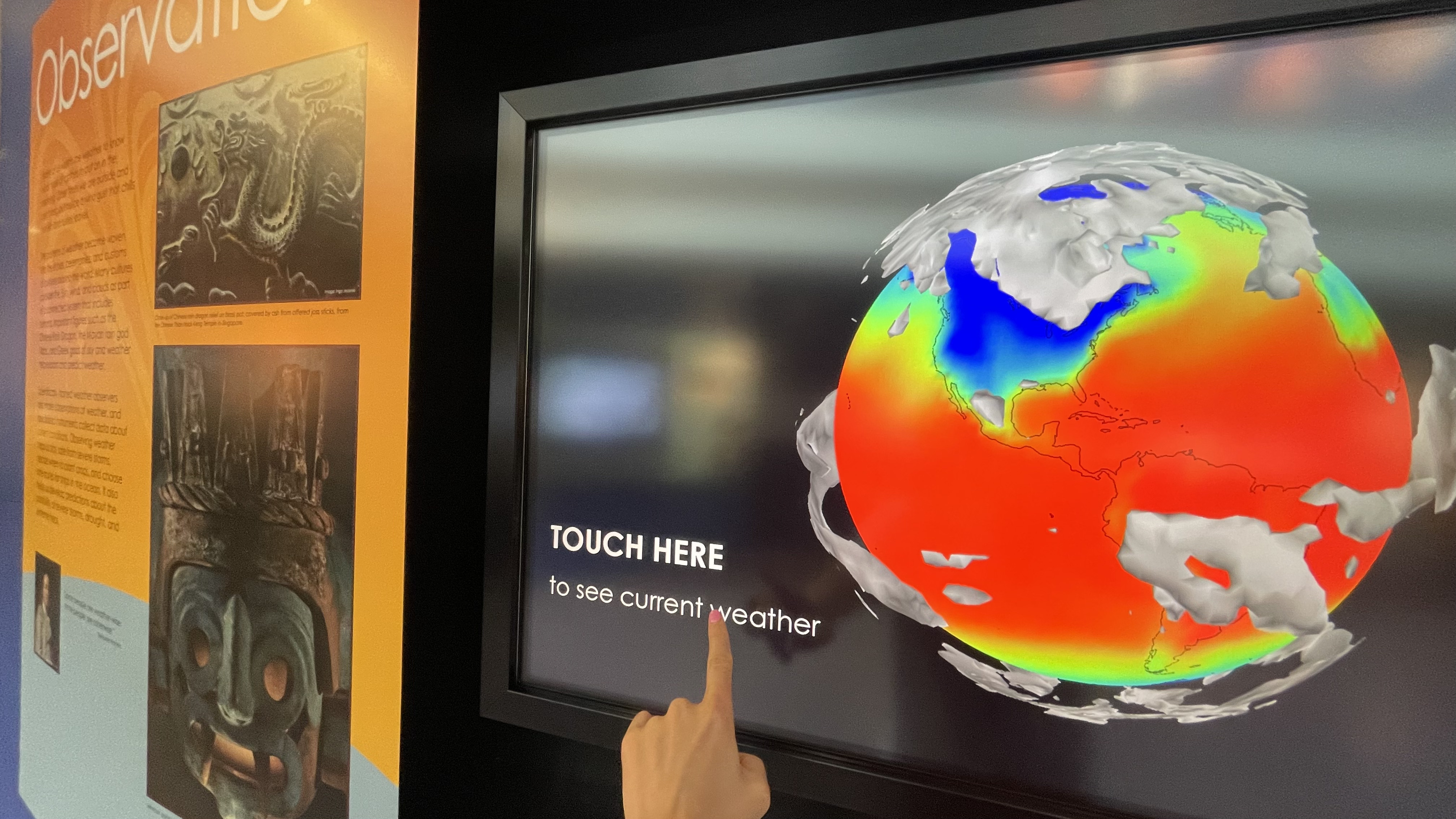 Final display on the floor at NCAR